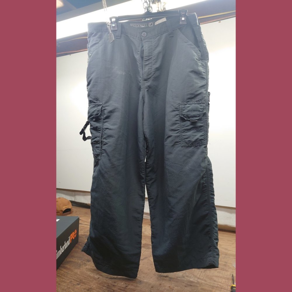 VTG Original Jnco Brutes Skater Pants Chino Nylon Grey Cargo w36 L32